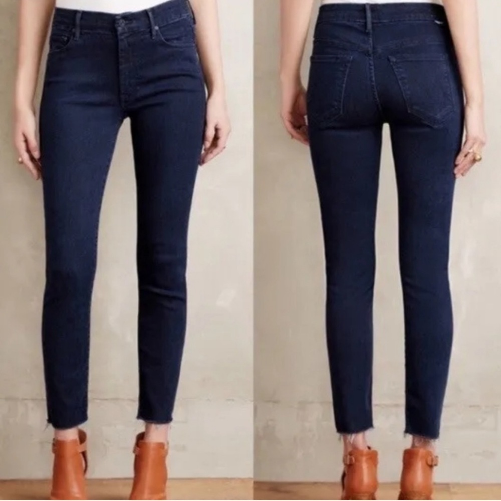 Mother the Looker Ankle Fray Jeans in Trouble With Patience